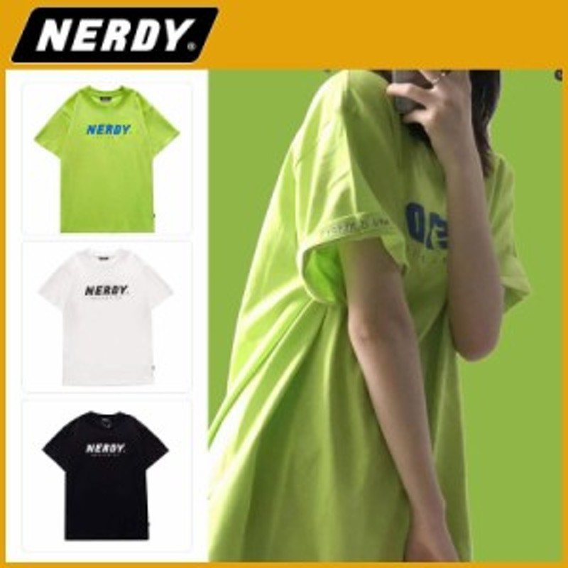 NERDY ノルディー Tシャツ トップス 半袖 丸ネック コットン ...