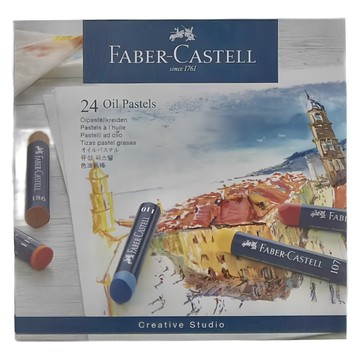 FABER-CASTELL 輝柏 創意工坊軟性粉彩條  24色  1盒