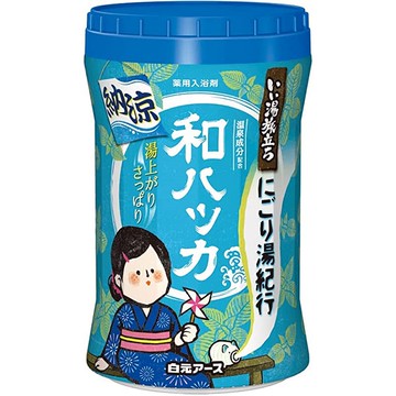 日本【白元】溫泉入浴劑540g 納涼 薄荷