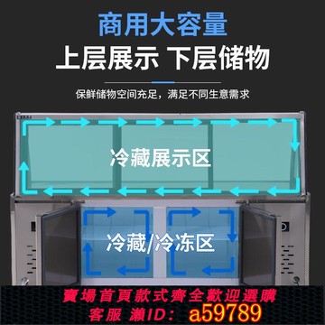 【廠家直銷 可打統編】熟食展示柜雙溫商用涼菜鴨脖鹵菜保鮮點菜冷藏柜燒烤冷凍冰箱風冷
