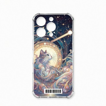 iPhone 16 Pro 殼 TRON IPhone 16 Pro 夏夜流星與貓  載具 四角防摔殼 手機殼