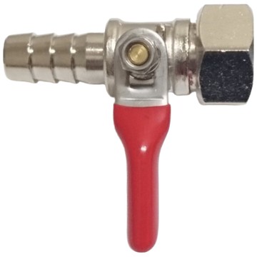 新多多小舖 單口瓦斯考克，紅柄，長度 5.7cm，螺牙內直徑 1.9cm，插心外直徑 1.25cm  1個  單一顏色