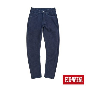 EDWIN 男裝 EDGE 超彈力修身丹寧窄管褲-原藍色