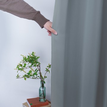 日本遮光窗簾 290X240cm 迷霧灰