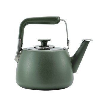 仙德曼露營304不鏽鋼風琴壺-1.5L-霧綠色-1支