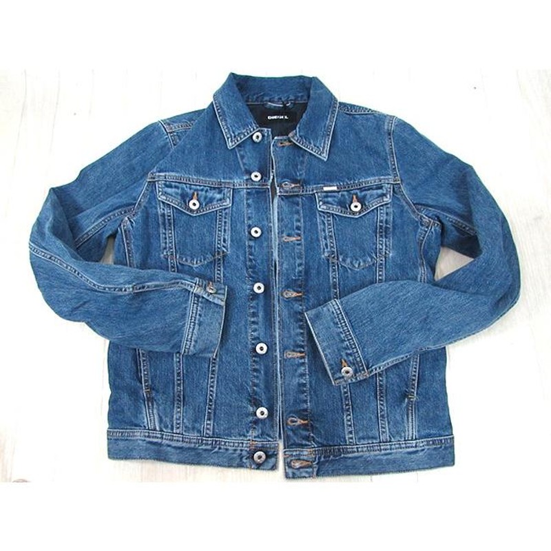 7,425円美品 DIESEL √Denim ELSHAR コーティング デニム ジャケット