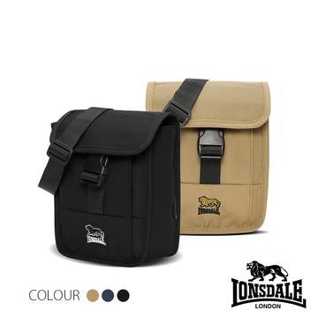 【LONSDALE 英國小獅】機能尼龍斜背小包 LD1183