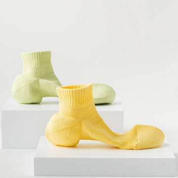 運動襪女襪短筒透氣短襪吸汗中筒跑步襪大耳跟毛巾底加厚吸濕春秋【聚寶屋】