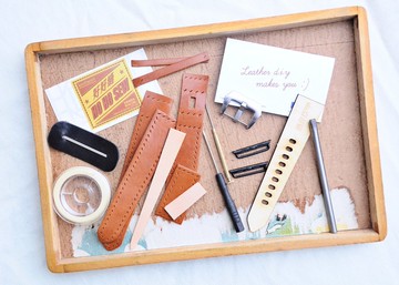 Apple Watch 42mm 錶帶 好好縫 皮革材料包 手工包 意大利植鞣革