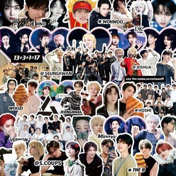 💗SEVENTEEN周邊💗最新seventeen貼紙徐明浩崔勝哲李碩珉金珉奎明星周邊手帳裝飾貼💗12
