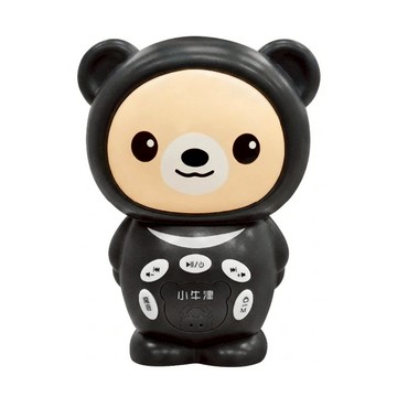 NEW WIS 小牛津 帽Q小黑熊故事機，適用年齡：6個月以上，材質：塑膠(ABS)、矽膠  小牛津國際文化有限公司