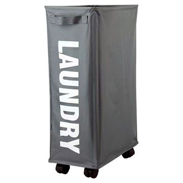 JOSIC 牛津布移動置物收納籃 42 x 22 x 66cm 65L  1個  灰色