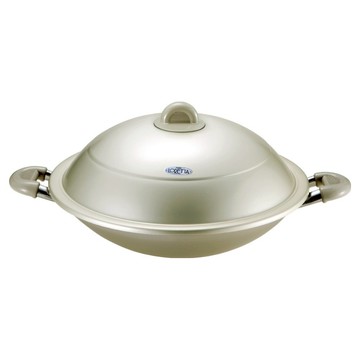 RIKEN 中華炒鍋 短耳  1個  38cm  金銀色