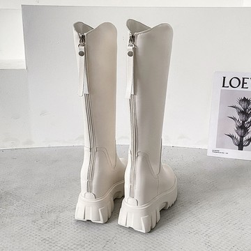 長靴 高筒靴 真皮韓國正品出口騎士靴 女高筒秋冬新款內增高不過膝顯瘦厚底長靴 全館免運