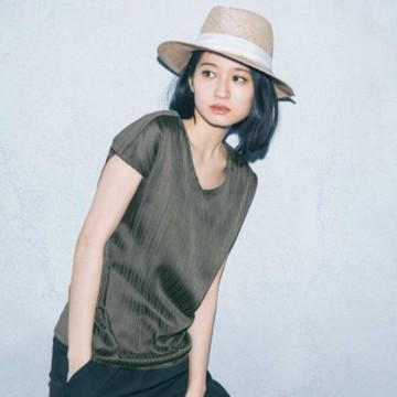 日單女裝夏款v領休閑短袖T恤衫