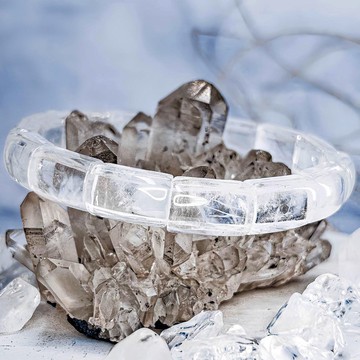 【藍針水晶】顯針白水晶手鍊