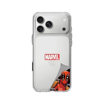 iPhone 17 Pro Max Clear Case（相機按鈕） 透明 - 迪士尼-漫威 Marvel - 死侍-探頭