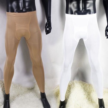 200D男士打底秋褲天鵝絨舒適柔順橫開洞可免穿內褲九分絲襪褲防勾