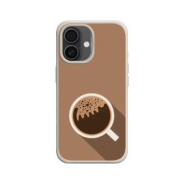 iPhone 16 SolidX 貝殼灰 - ilovedoodle (Lim Heng Swee) - Coffee Cat: 午后貓時光