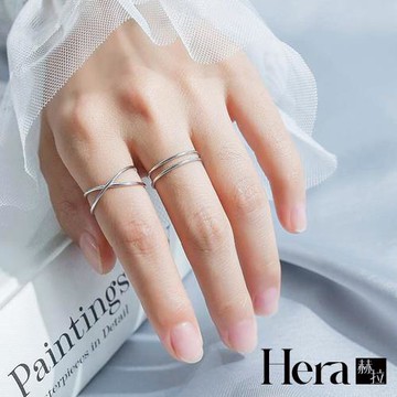 【Hera 赫拉】氣質極簡線條精鍍銀戒指 H111120704