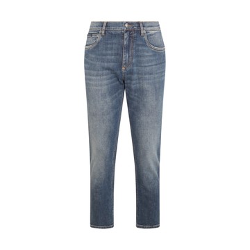 Dolce & Gabbana - Blue Cotton Blend Essentials Jeans