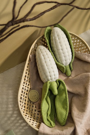 白玉米 Corn 純手作 家飾品 貓咪兒童玩具 蔬果