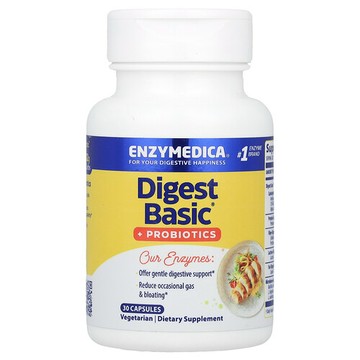 Enzymedica, Digest Basic® + 益生菌，30 粒膠囊