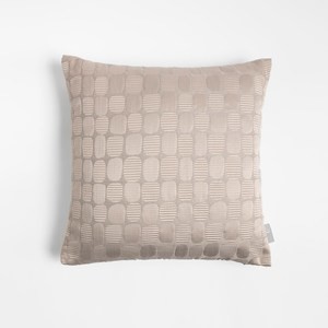 圓型泡泡緹花抱枕45x45-摩卡