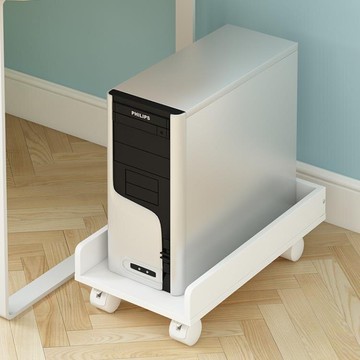 台式電腦主機托架可移動帶剎車機箱底座簡約多功能收納托盤置物架