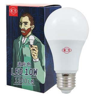 旭光 10W LED超高效全發光白光燈泡 (2入) 輕巧便利6500K全發光超亮1200lm