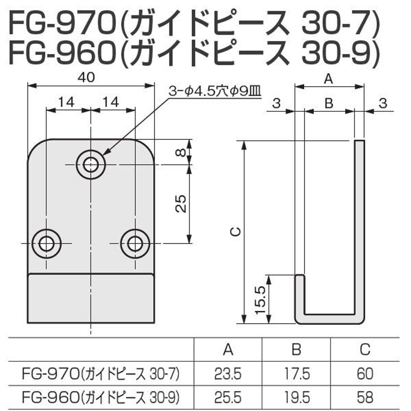 アトムリビンテック 連動引戸金具 SU-100-450 740(DG色・ホワイト) 通販