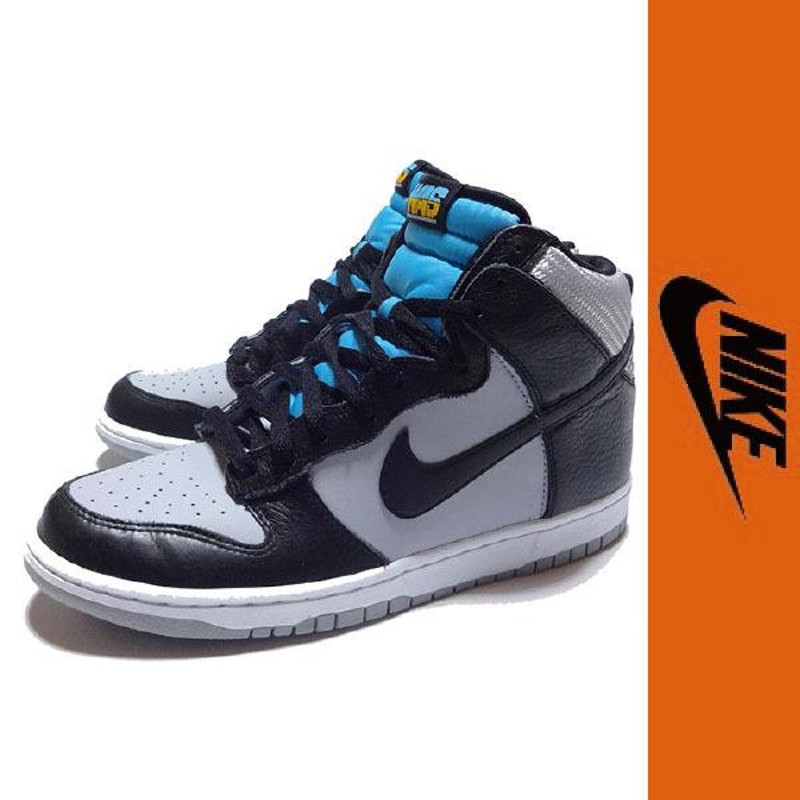 モデルシリーズDUNKNIKE DUNK HI グレー×ブラック US8 ナイキダンクハイ【匿名配送】