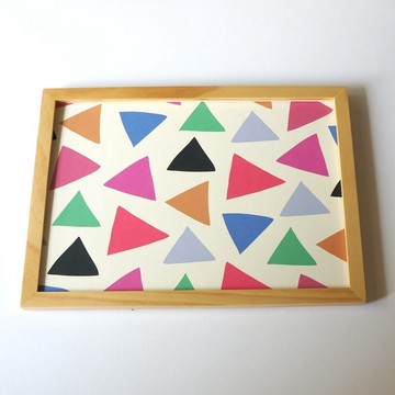 「cheerful triangle ( pink )」A4 海報