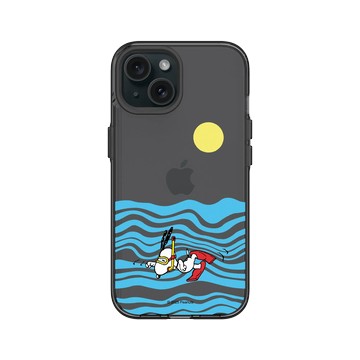 iPhone 15 Clear 酷墨灰 - 史努比 Snoopy - Dive Dog