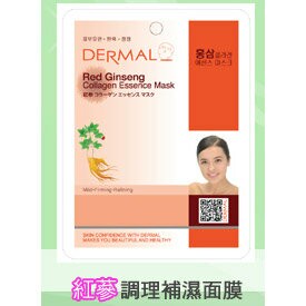 韓國DERMAL 紅蔘調理補濕面膜 1入 [42773] ::WOMAN HOUSE::