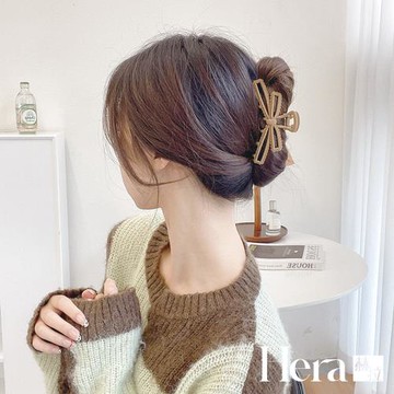 【Hera 赫拉】鏤空絲絨蝴蝶結鯊魚夾 H112030702