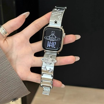 鑲鑽星光金屬表帶 女士表帶 通用 Apple Watch S10錶帶9 8 7 6 SE 41mm 45mm 49mm