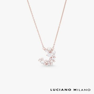 LUCIANO MILANO 繁花映光 純銀項鍊(玫瑰金色)