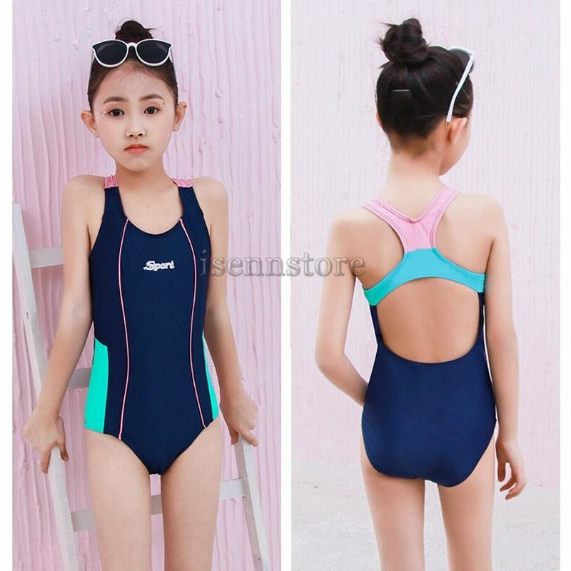 競泳水着　小学生 女の子 ワンピース水着 キッズ ジュニア 水泳 スクール水着 オールインワン 体型カバー スイミングウェア 競泳水着 フィットネス トレーニング  練習用 | LINEブランドカタログ