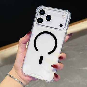 氣囊防摔 冰晶高透 磁吸手機殼 適用於 iPhone 18 17 16 15 14 13 12 Pro max 保護殼