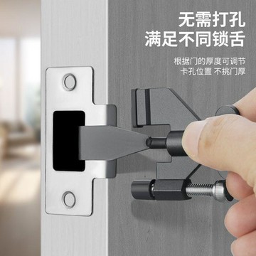現貨隔日達🔥酒店便攜阻門器內開門堵門神器防盜安全門檔頂門器蝴蝶式防盜扣2er8