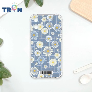 TRON IPhone 11 方格小雛菊花朵 四角防摔載具殼 軟殼 手機殼