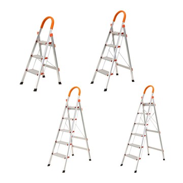 扶手梯 鋁合金家用梯 3/4/5/6步梯 鋁梯  工作梯 三步梯 四步梯 五步梯 六步梯 D型鋁梯 興雲網購旗艦店