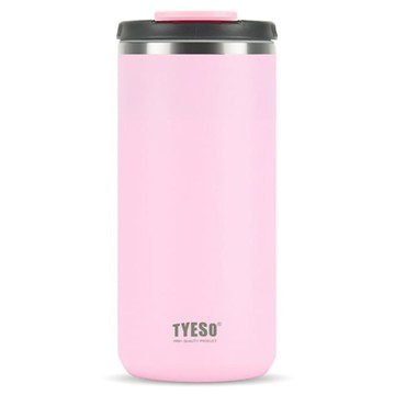 TYESO 泰碩 304不鏽鋼便攜翻蓋保溫杯  櫻花粉  1個  600ml