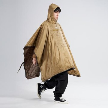 牧高笛精致露營可穿式追月斗篷戶外防寒棉睡袋成人保暖便攜被子