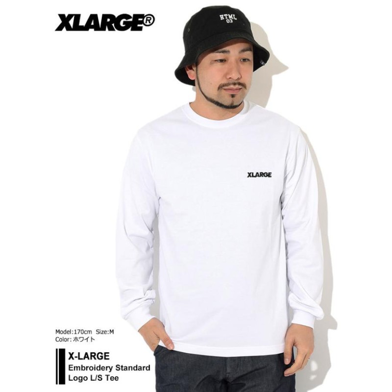 エクストララージ Tシャツ 長袖 X-LARGE メンズ エンブロイダリー