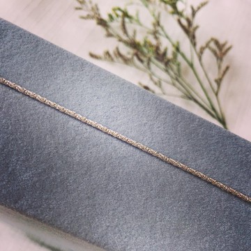 麻花亂紋手鍊。925銀。百搭極細手鍊。