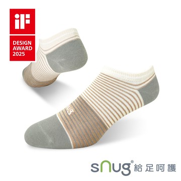 【sNug給足呵護】時尚船型除臭襪(AA360條紋奶/船型襪/除臭/吸濕排汗/台灣製造)