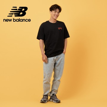 [New Balance]簡約LOGO短袖上衣_男性_黑色_MT53501BK