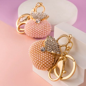 鑲鉆珍珠福袋鑰匙扣掛件包包掛飾創意個性網紅可愛女書包吊墜